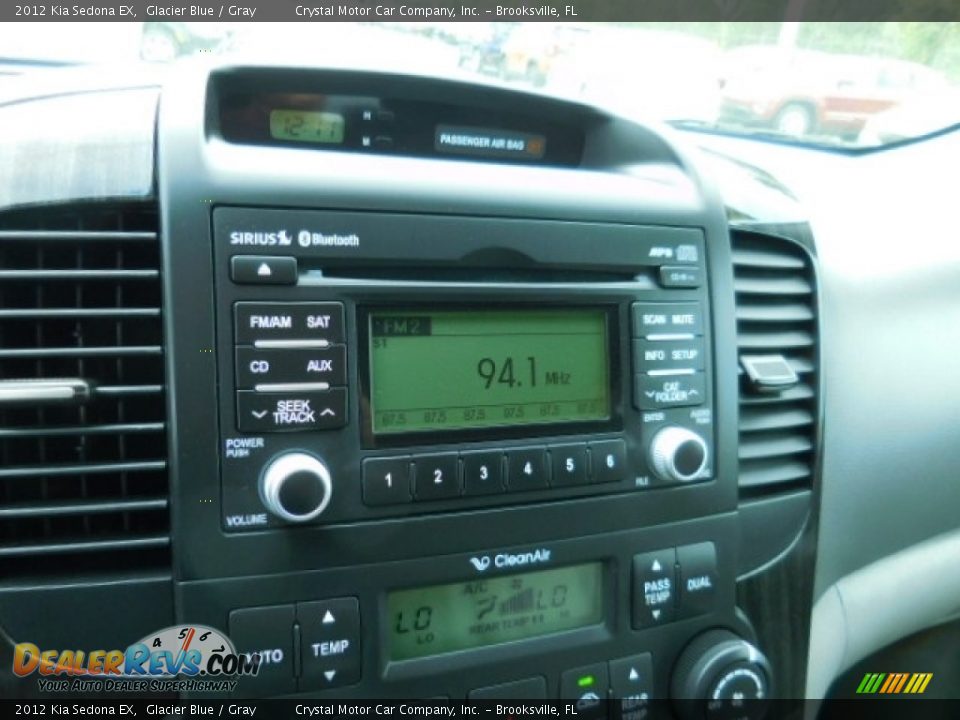 2012 Kia Sedona EX Glacier Blue / Gray Photo #21