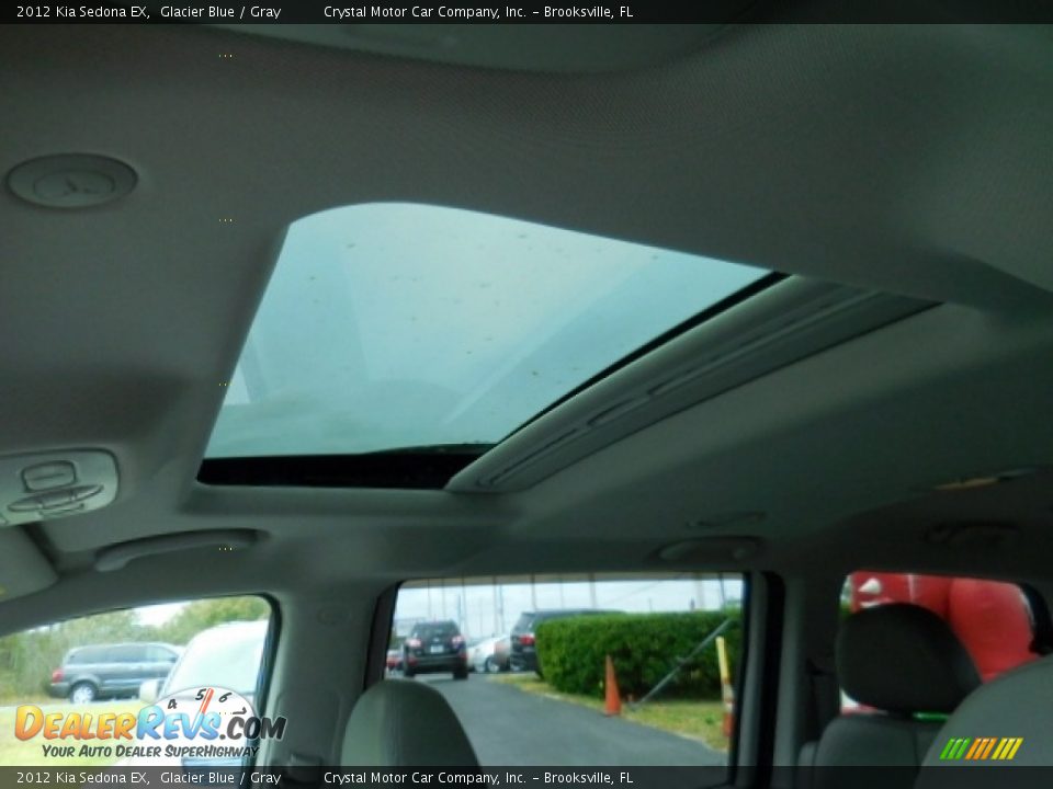 2012 Kia Sedona EX Glacier Blue / Gray Photo #23