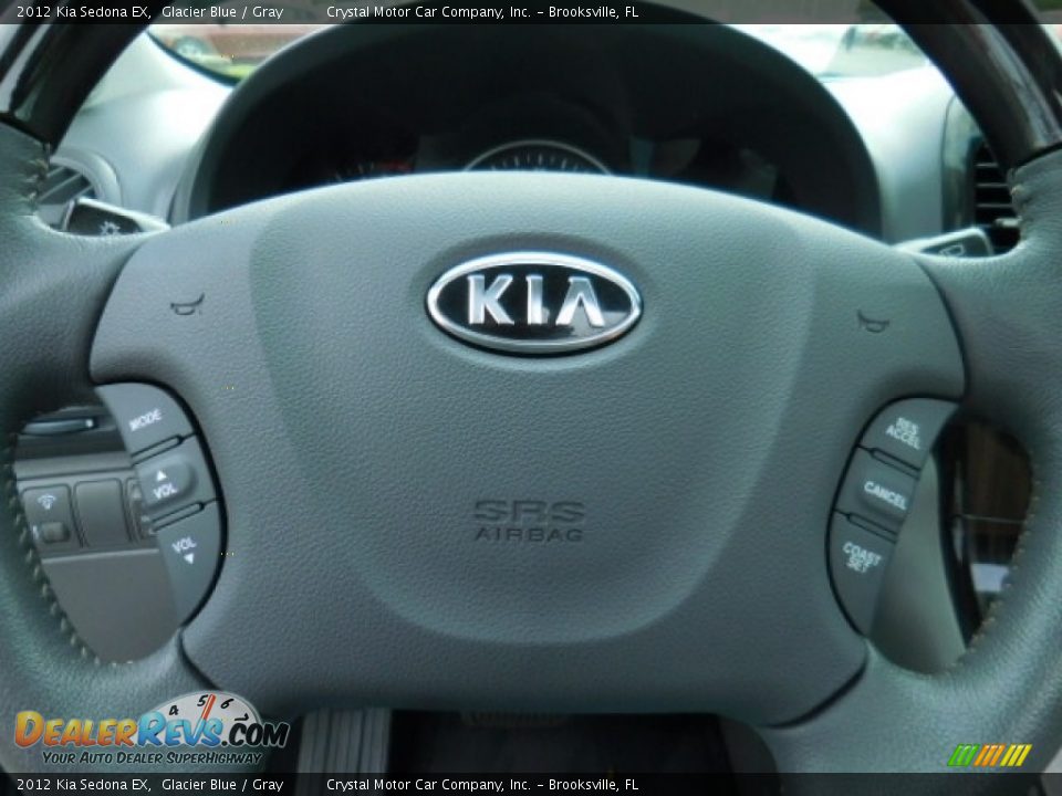 2012 Kia Sedona EX Glacier Blue / Gray Photo #24