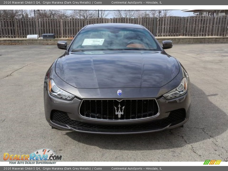 2016 Maserati Ghibli S Q4 Grigio Maratea (Dark Grey Metallic) / Cuoio Photo #4