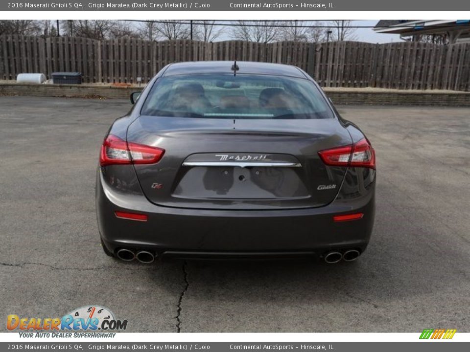 2016 Maserati Ghibli S Q4 Grigio Maratea (Dark Grey Metallic) / Cuoio Photo #5