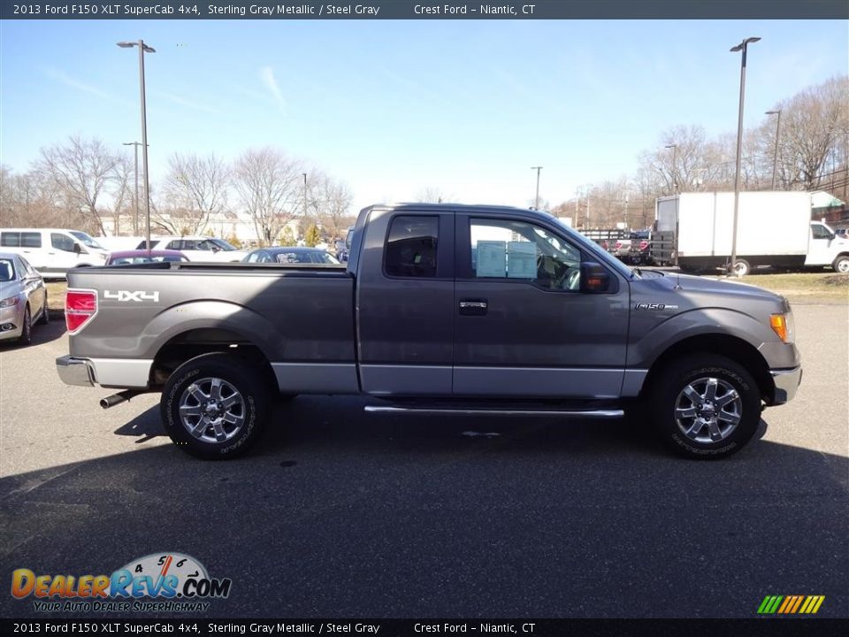 2013 Ford F150 XLT SuperCab 4x4 Sterling Gray Metallic / Steel Gray Photo #8