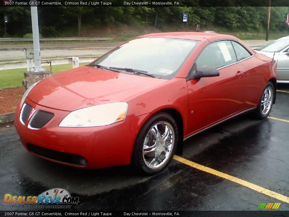 2007 Pontiac G6 GT Convertible Crimson Red / Light Taupe Photo #1