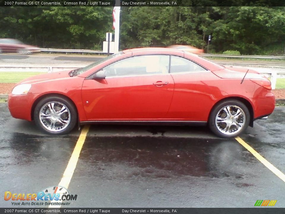 2007 Pontiac G6 GT Convertible Crimson Red / Light Taupe Photo #5