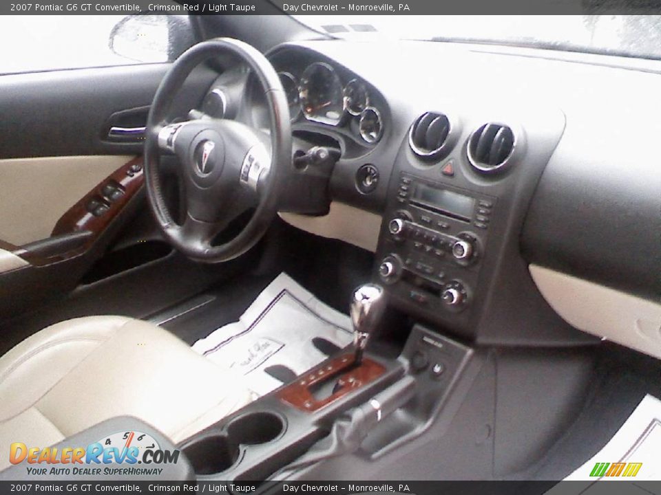 2007 Pontiac G6 GT Convertible Crimson Red / Light Taupe Photo #9