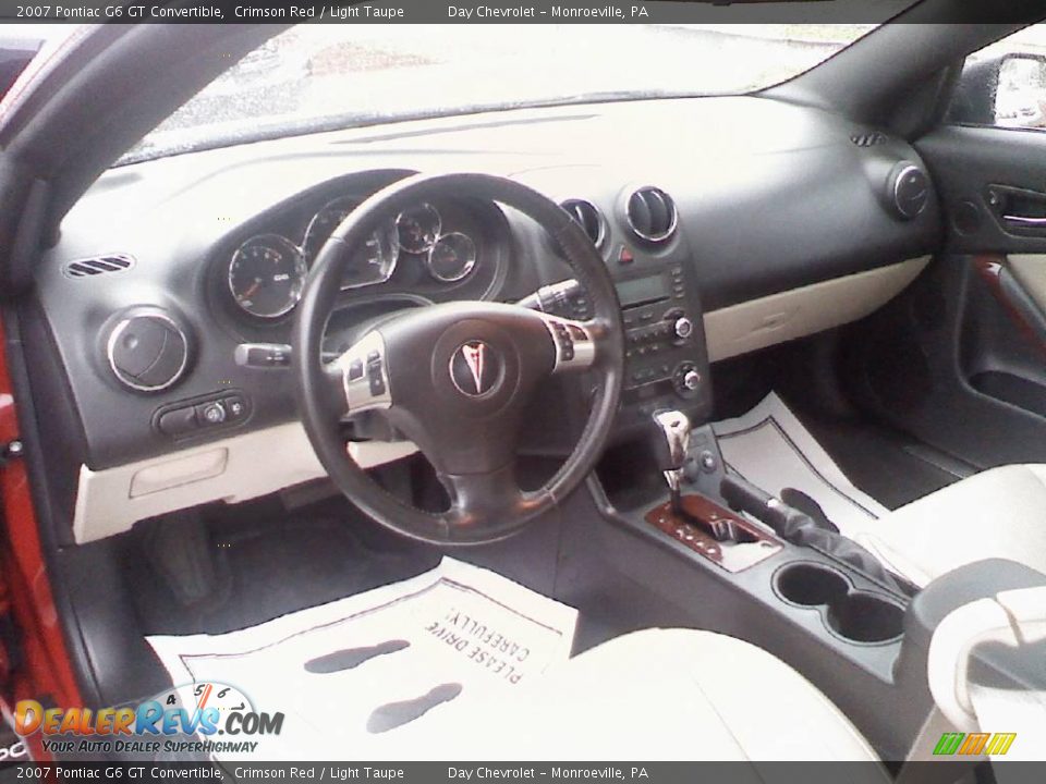 2007 Pontiac G6 GT Convertible Crimson Red / Light Taupe Photo #10