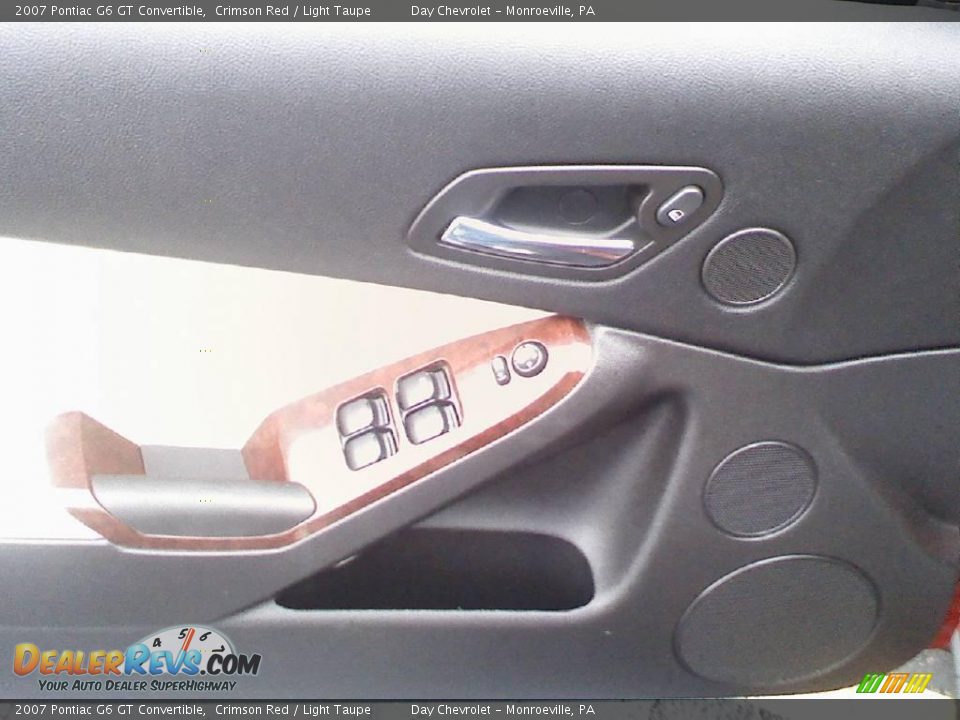 2007 Pontiac G6 GT Convertible Crimson Red / Light Taupe Photo #11