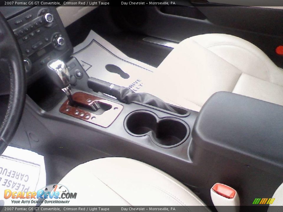 2007 Pontiac G6 GT Convertible Crimson Red / Light Taupe Photo #13