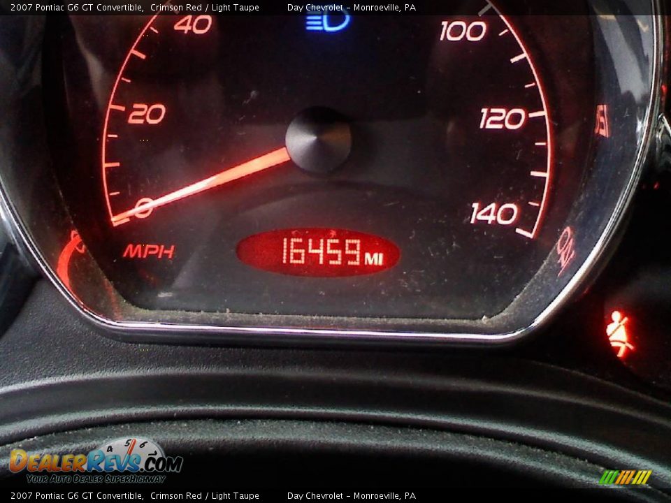 2007 Pontiac G6 GT Convertible Crimson Red / Light Taupe Photo #16