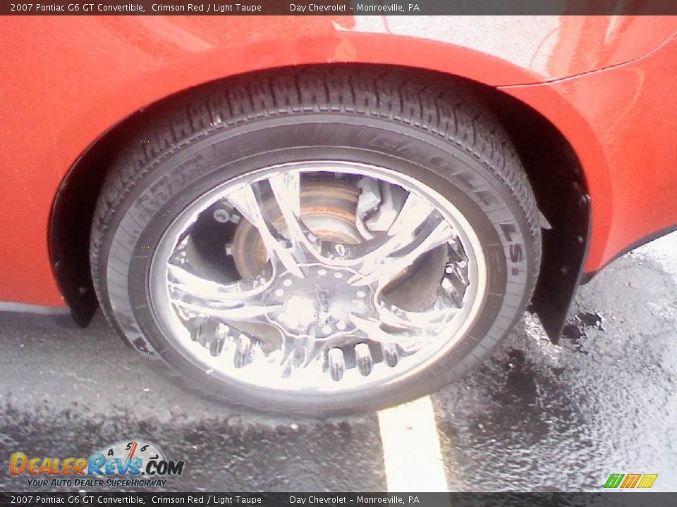 2007 Pontiac G6 GT Convertible Crimson Red / Light Taupe Photo #17