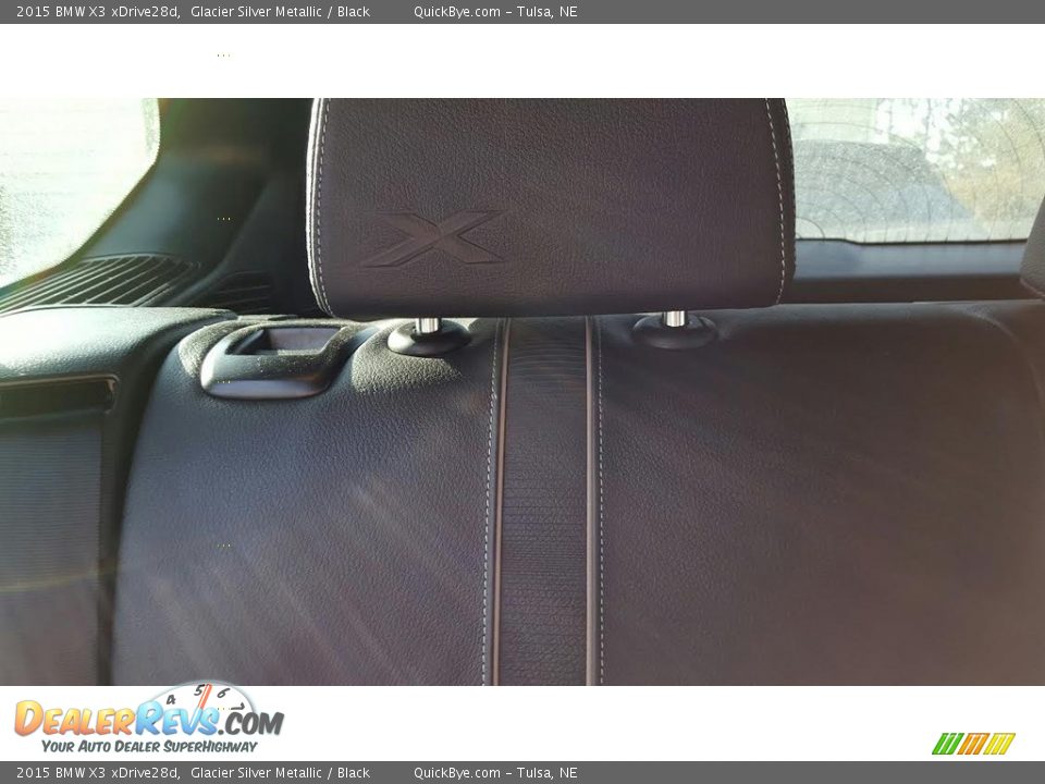 2015 BMW X3 xDrive28d Glacier Silver Metallic / Black Photo #11