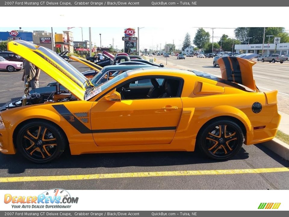 2007 Ford Mustang GT Deluxe Coupe Grabber Orange / Black/Dove Accent Photo #1