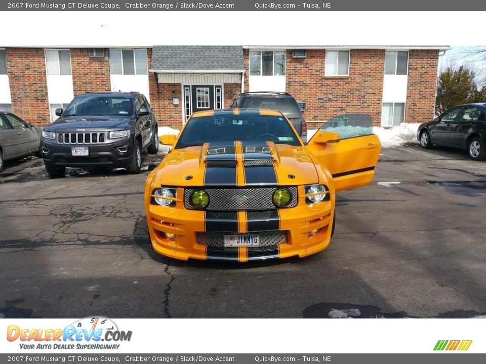 2007 Ford Mustang GT Deluxe Coupe Grabber Orange / Black/Dove Accent Photo #4