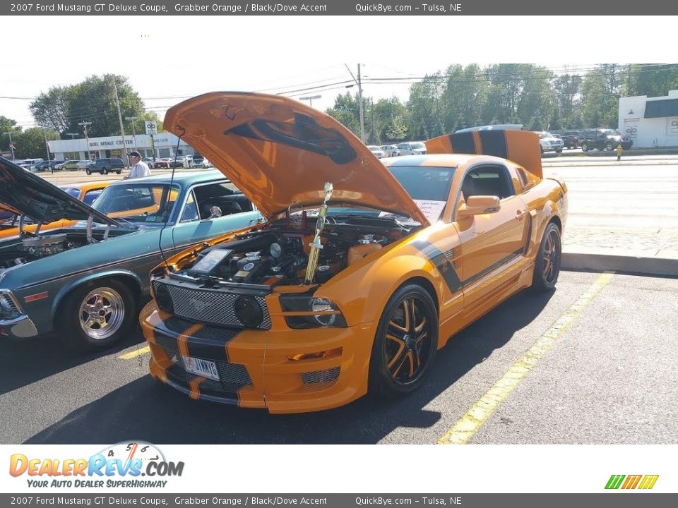 2007 Ford Mustang GT Deluxe Coupe Grabber Orange / Black/Dove Accent Photo #7