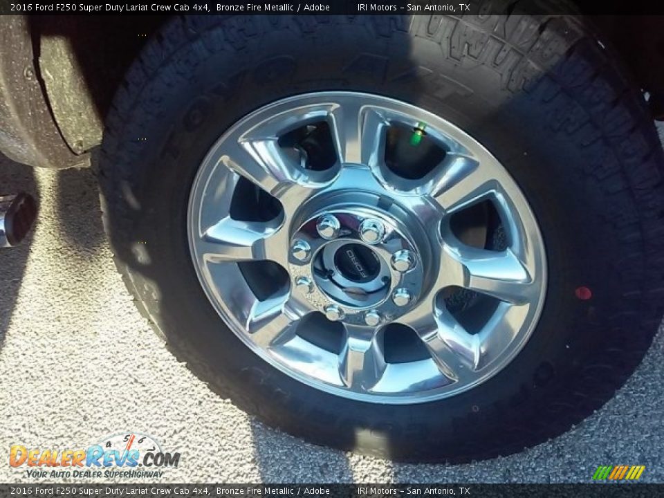 2016 Ford F250 Super Duty Lariat Crew Cab 4x4 Bronze Fire Metallic / Adobe Photo #3