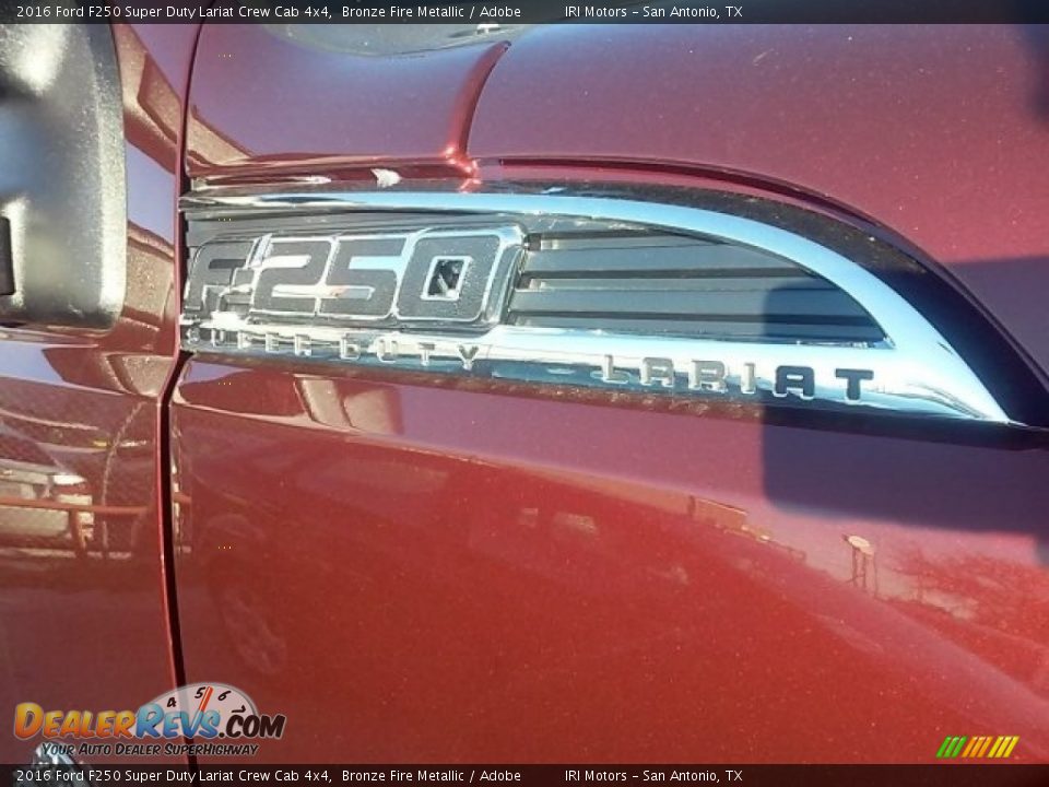 2016 Ford F250 Super Duty Lariat Crew Cab 4x4 Bronze Fire Metallic / Adobe Photo #4