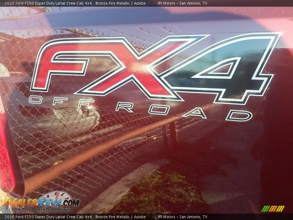 2016 Ford F250 Super Duty Lariat Crew Cab 4x4 Bronze Fire Metallic / Adobe Photo #6