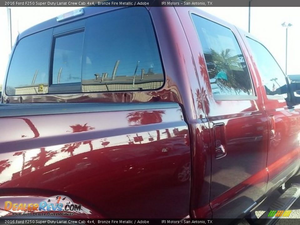 2016 Ford F250 Super Duty Lariat Crew Cab 4x4 Bronze Fire Metallic / Adobe Photo #7