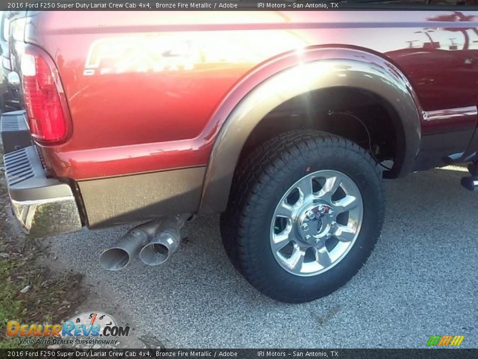 2016 Ford F250 Super Duty Lariat Crew Cab 4x4 Bronze Fire Metallic / Adobe Photo #9