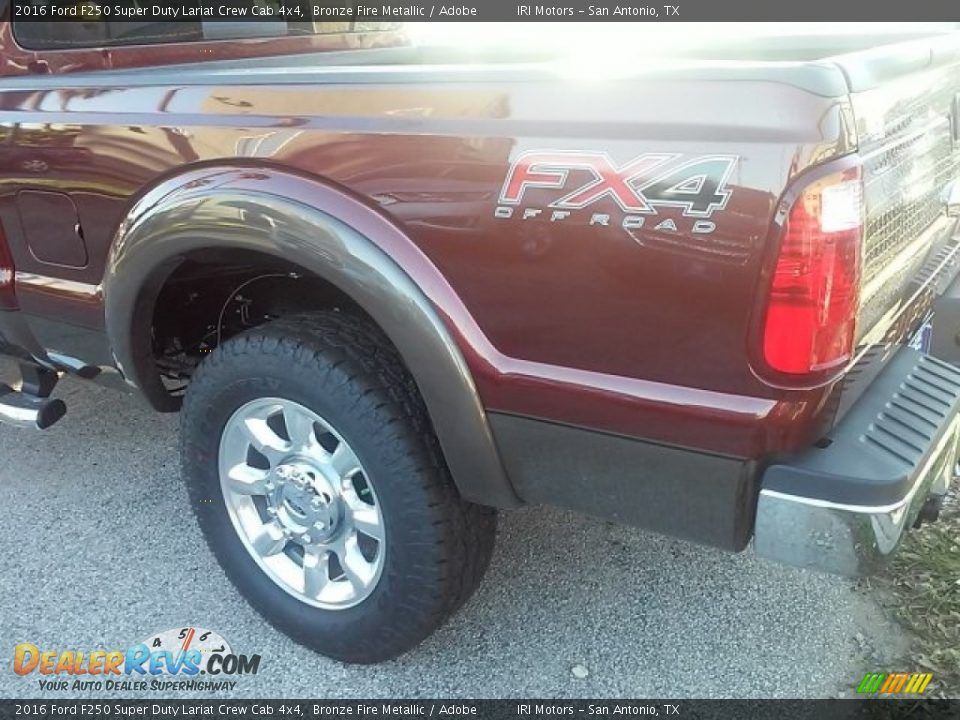 2016 Ford F250 Super Duty Lariat Crew Cab 4x4 Bronze Fire Metallic / Adobe Photo #11