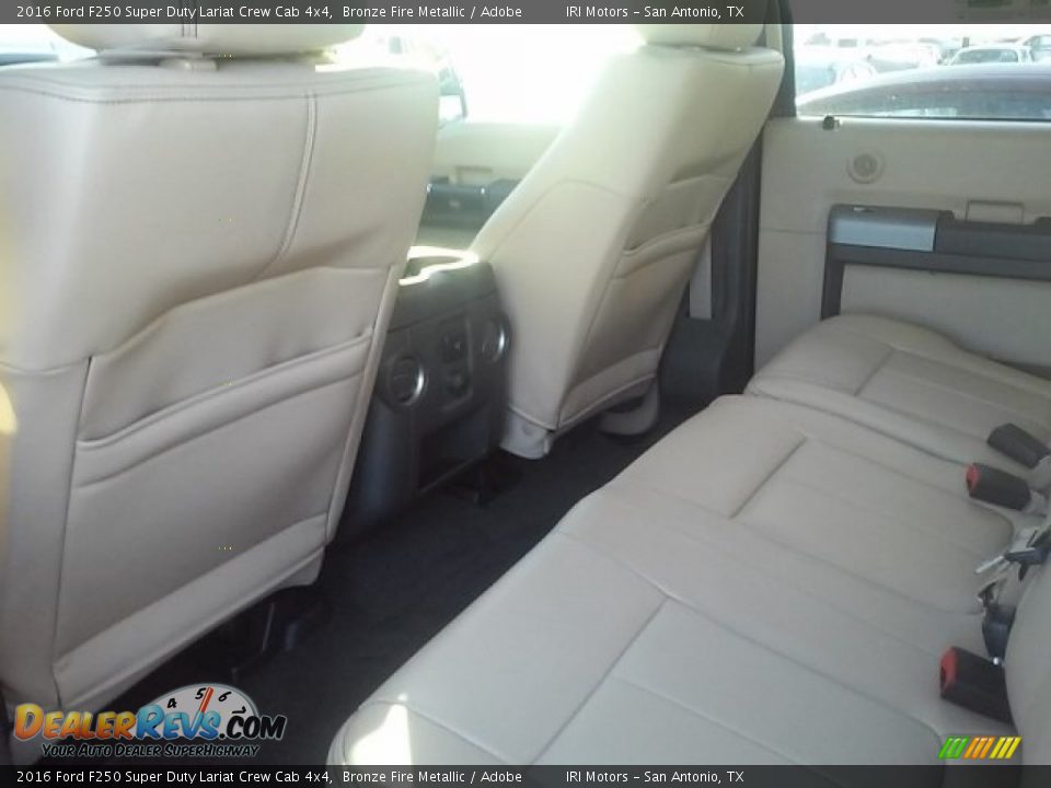 2016 Ford F250 Super Duty Lariat Crew Cab 4x4 Bronze Fire Metallic / Adobe Photo #14