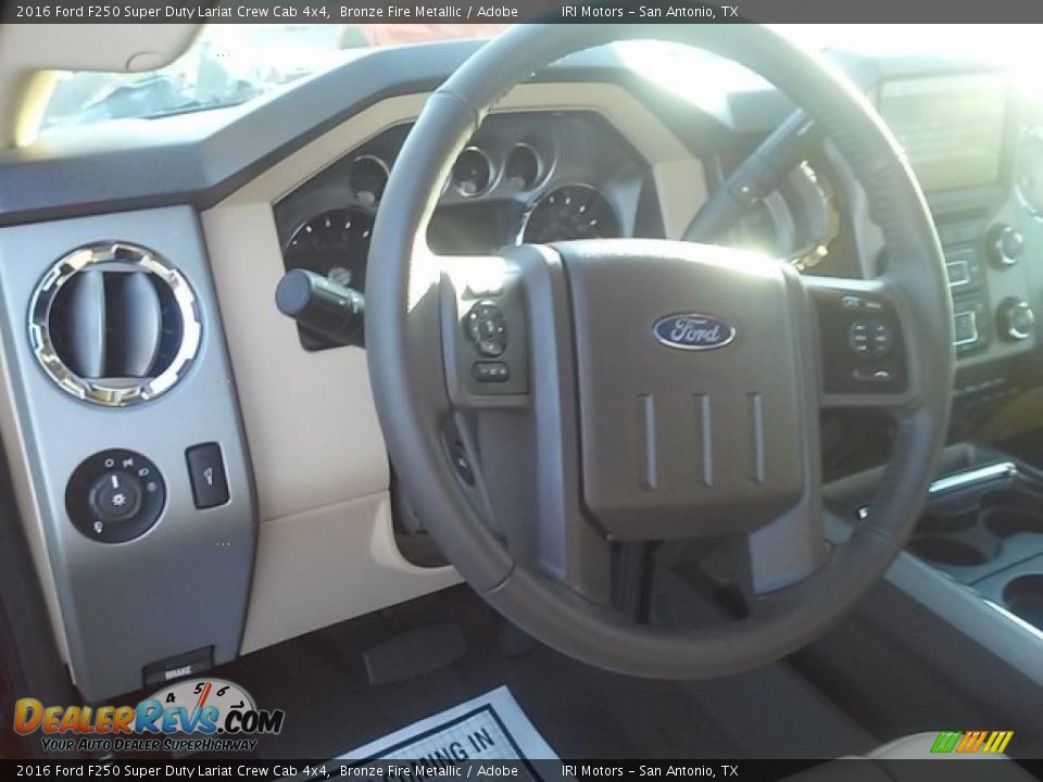 2016 Ford F250 Super Duty Lariat Crew Cab 4x4 Bronze Fire Metallic / Adobe Photo #19