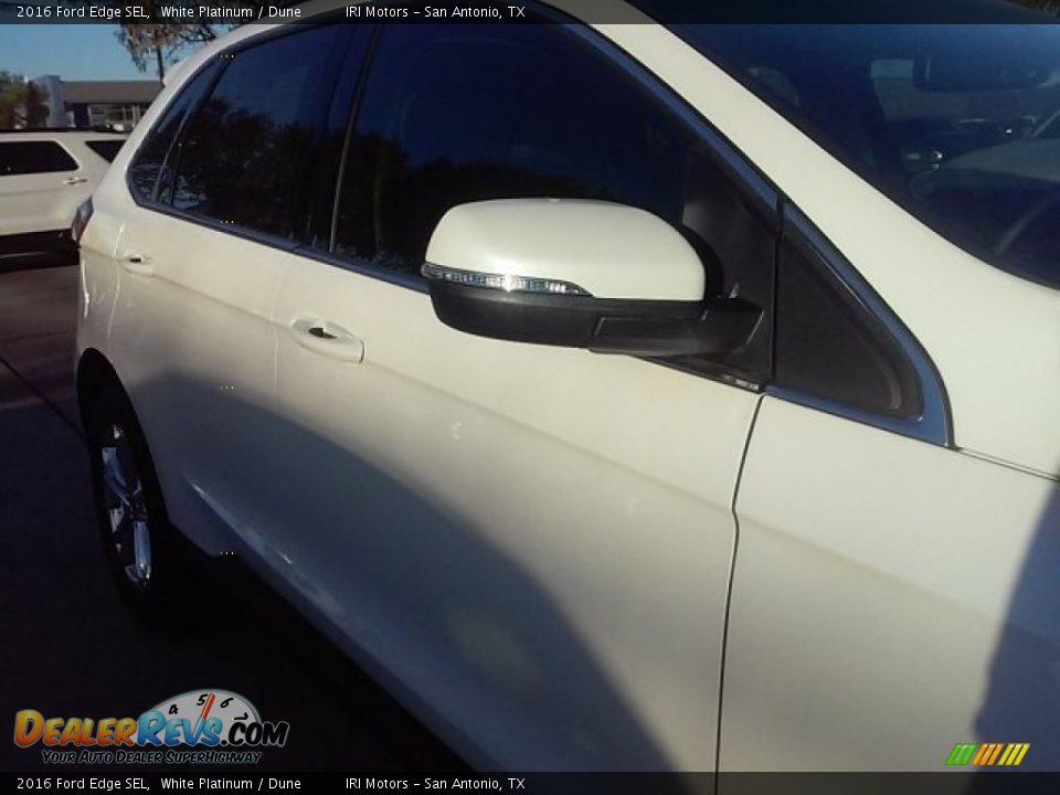 2016 Ford Edge SEL White Platinum / Dune Photo #4