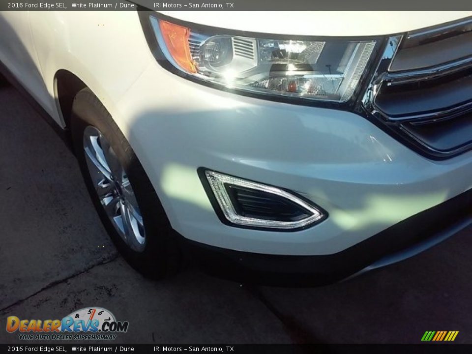 2016 Ford Edge SEL White Platinum / Dune Photo #5