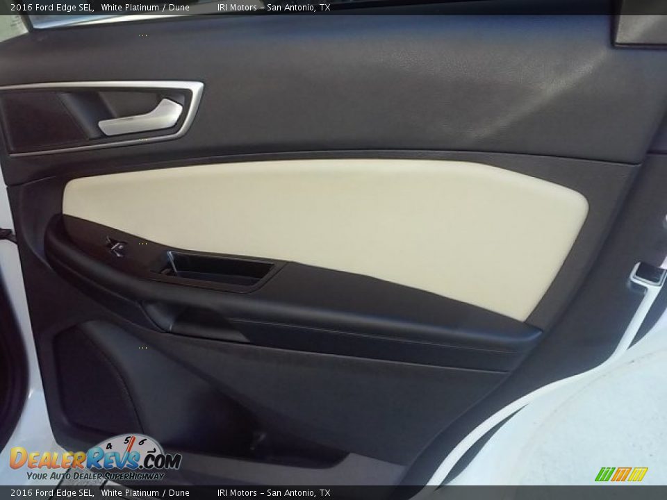 2016 Ford Edge SEL White Platinum / Dune Photo #12