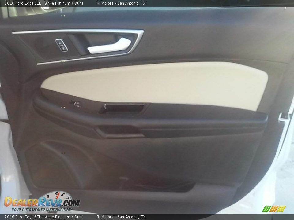 2016 Ford Edge SEL White Platinum / Dune Photo #18