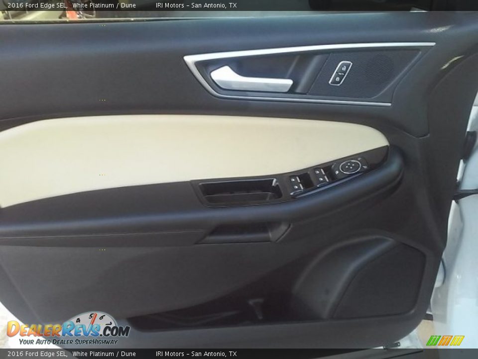 2016 Ford Edge SEL White Platinum / Dune Photo #24