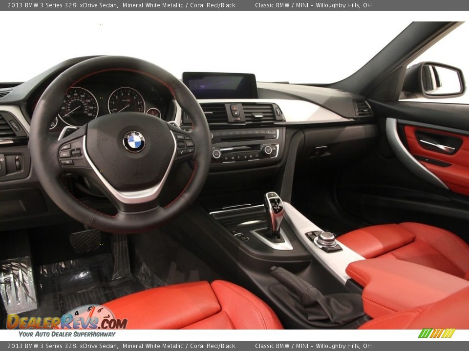 Coral Red/Black Interior - 2013 BMW 3 Series 328i xDrive Sedan Photo #9