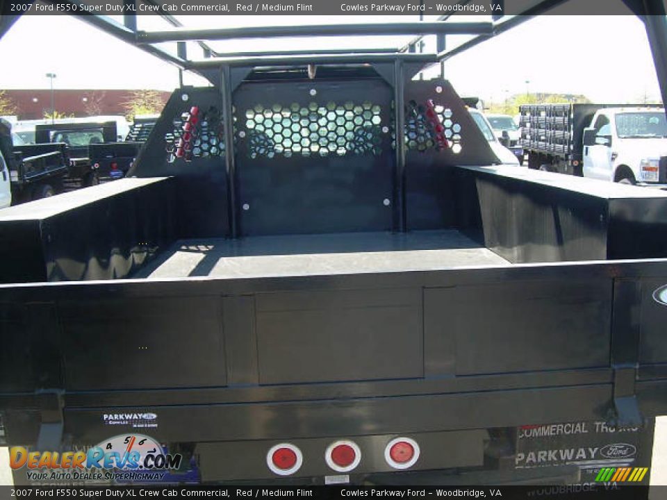 2007 Ford F550 Super Duty XL Crew Cab Commercial Red / Medium Flint Photo #3