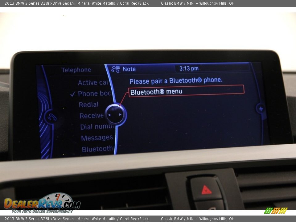 2013 BMW 3 Series 328i xDrive Sedan Mineral White Metallic / Coral Red/Black Photo #19