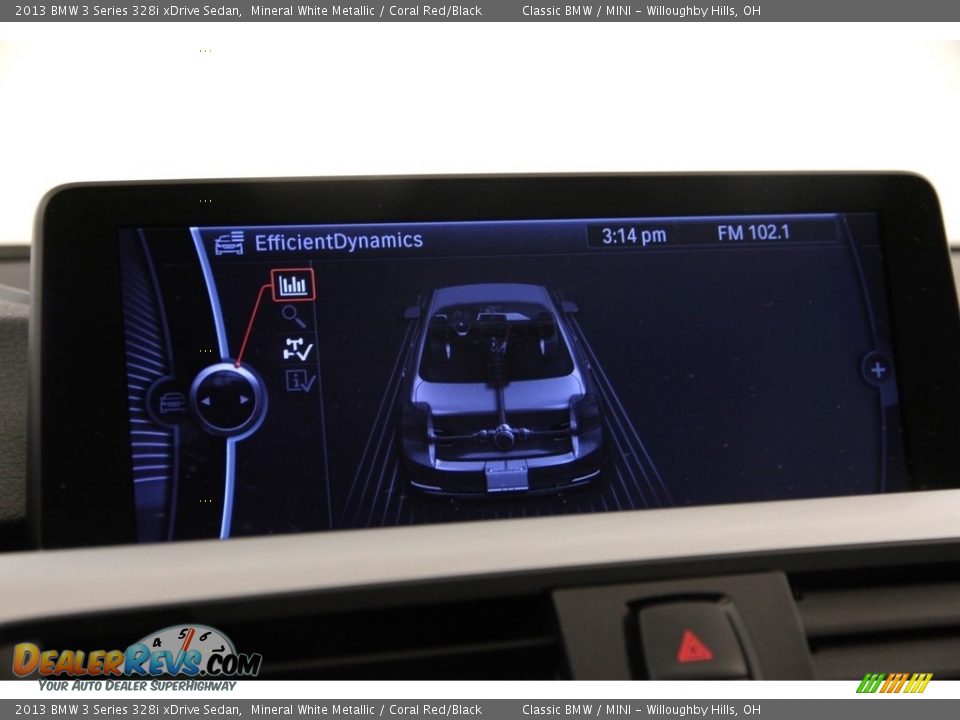 2013 BMW 3 Series 328i xDrive Sedan Mineral White Metallic / Coral Red/Black Photo #20