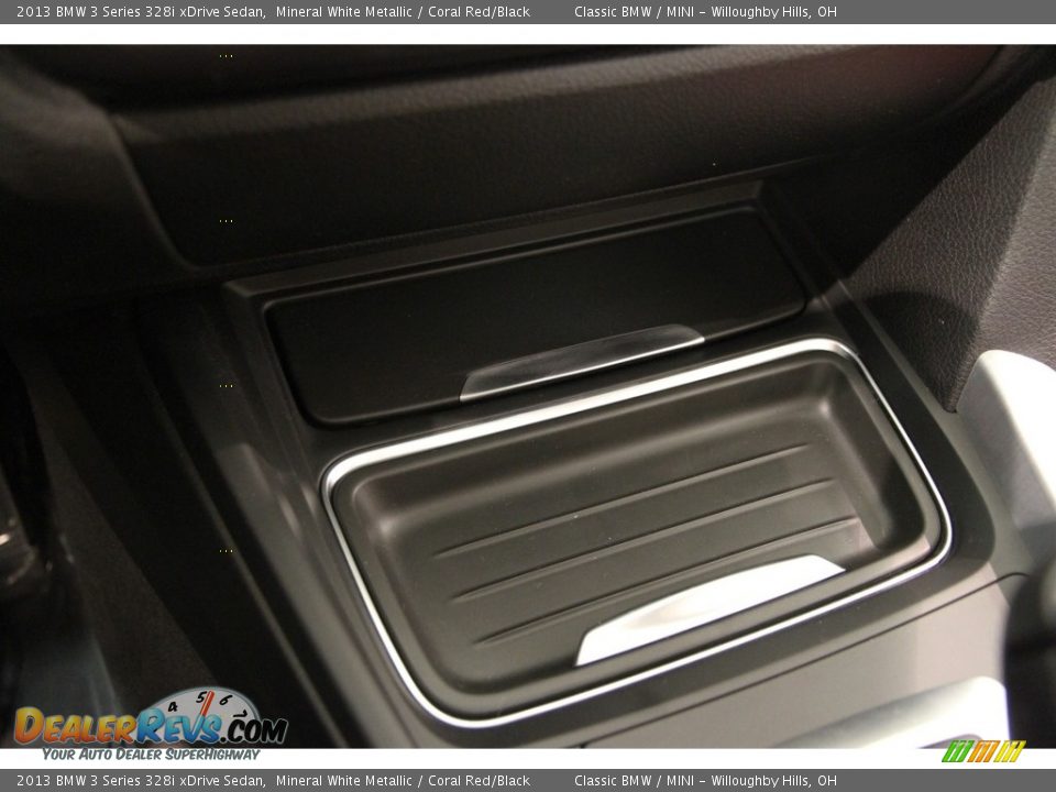 2013 BMW 3 Series 328i xDrive Sedan Mineral White Metallic / Coral Red/Black Photo #22