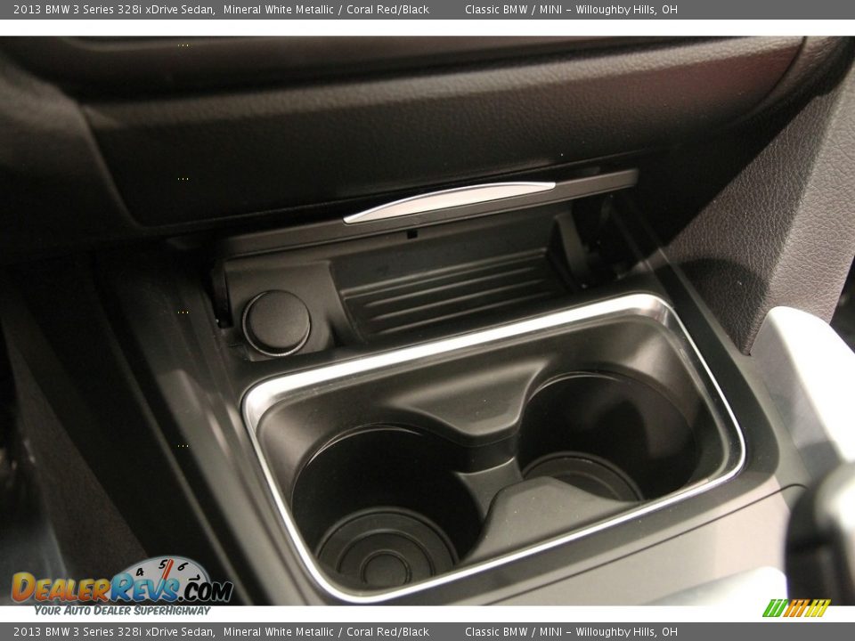 2013 BMW 3 Series 328i xDrive Sedan Mineral White Metallic / Coral Red/Black Photo #23