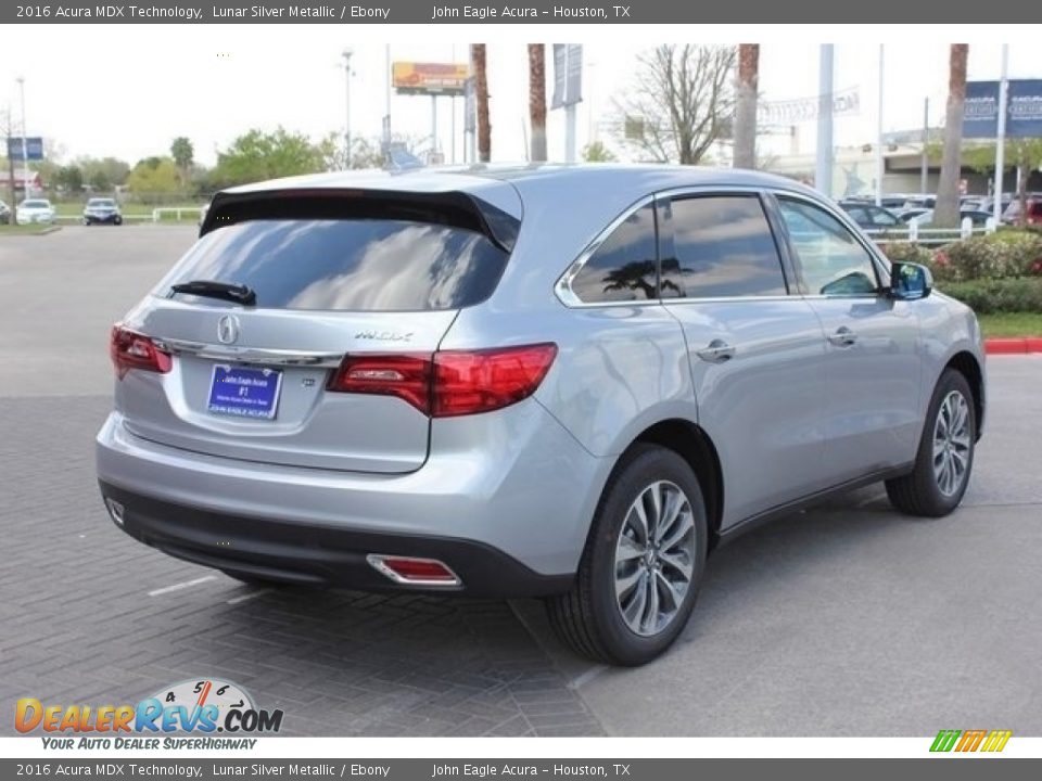 2016 Acura MDX Technology Lunar Silver Metallic / Ebony Photo #7