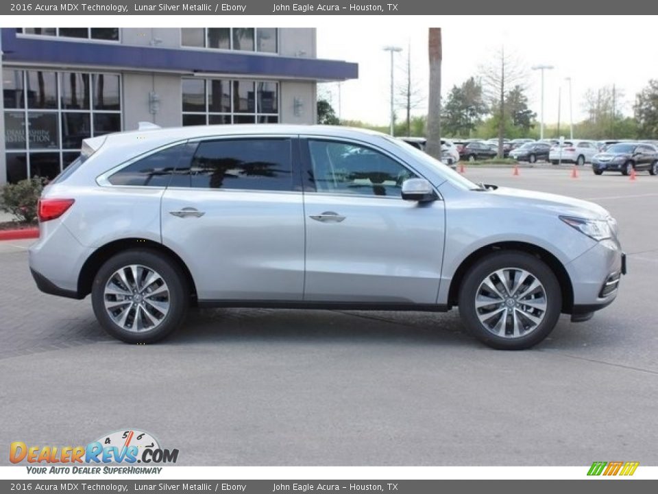 2016 Acura MDX Technology Lunar Silver Metallic / Ebony Photo #8