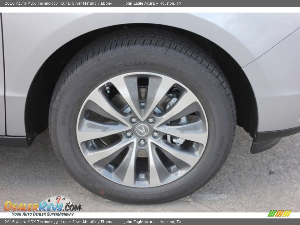 2016 Acura MDX Technology Lunar Silver Metallic / Ebony Photo #10