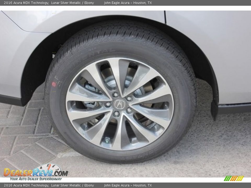 2016 Acura MDX Technology Lunar Silver Metallic / Ebony Photo #11