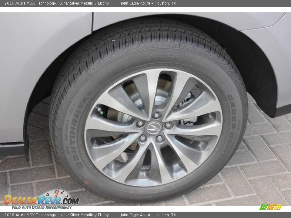 2016 Acura MDX Technology Lunar Silver Metallic / Ebony Photo #13