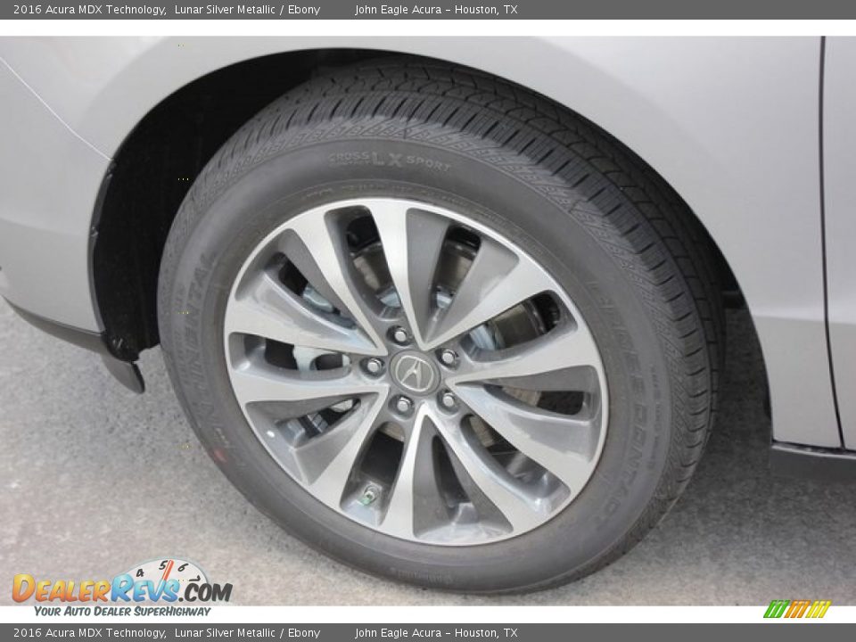 2016 Acura MDX Technology Lunar Silver Metallic / Ebony Photo #14