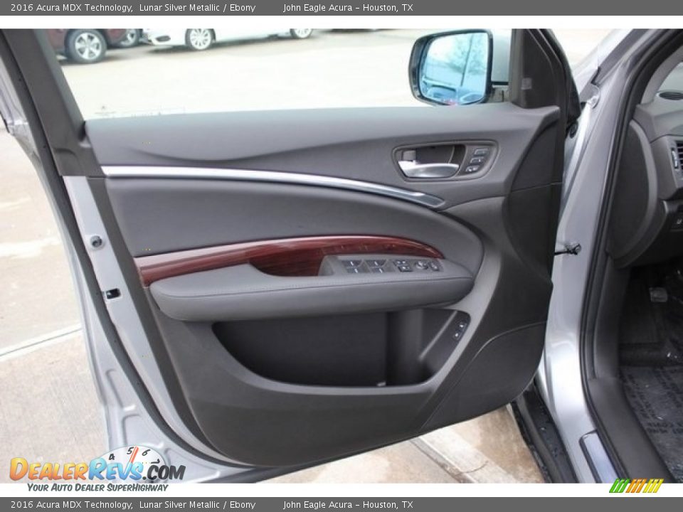 2016 Acura MDX Technology Lunar Silver Metallic / Ebony Photo #15