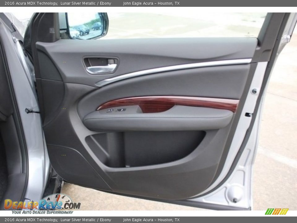 2016 Acura MDX Technology Lunar Silver Metallic / Ebony Photo #24