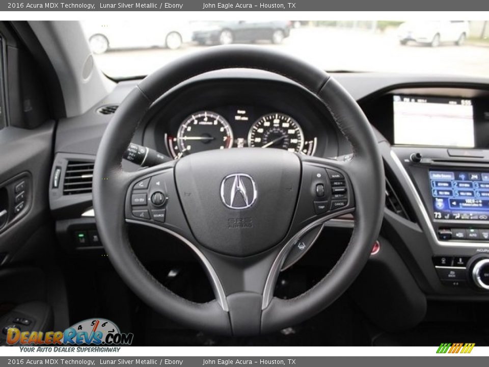 2016 Acura MDX Technology Lunar Silver Metallic / Ebony Photo #32