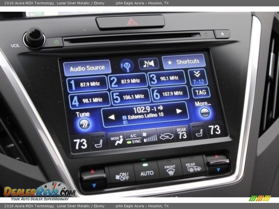 2016 Acura MDX Technology Lunar Silver Metallic / Ebony Photo #35