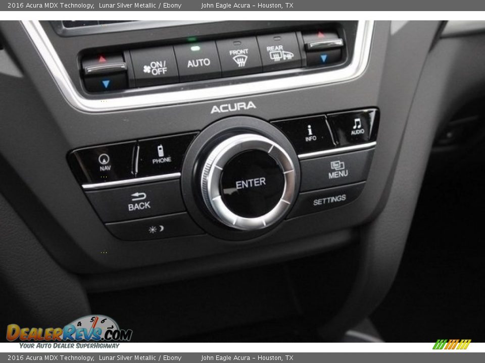 2016 Acura MDX Technology Lunar Silver Metallic / Ebony Photo #36