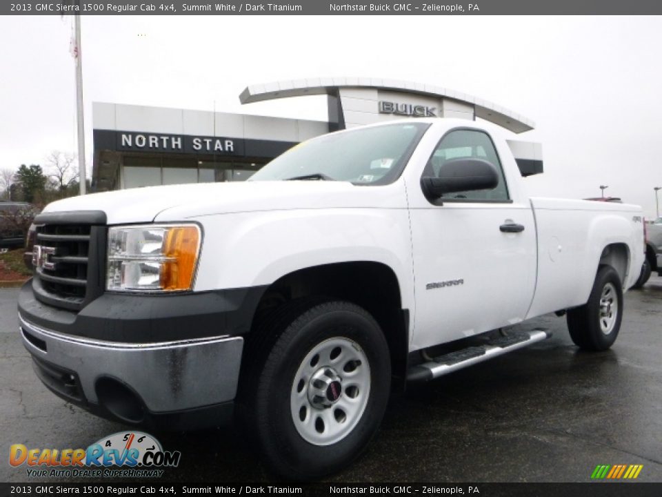 2013 GMC Sierra 1500 Regular Cab 4x4 Summit White / Dark Titanium Photo #2