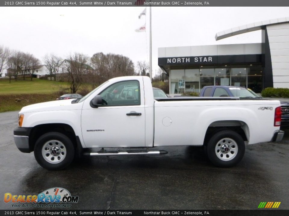 2013 GMC Sierra 1500 Regular Cab 4x4 Summit White / Dark Titanium Photo #3